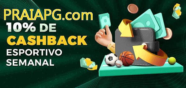 10% de bônus de cashback na PRAIAPG.com